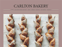 Tablet Screenshot of carltonbakery.com